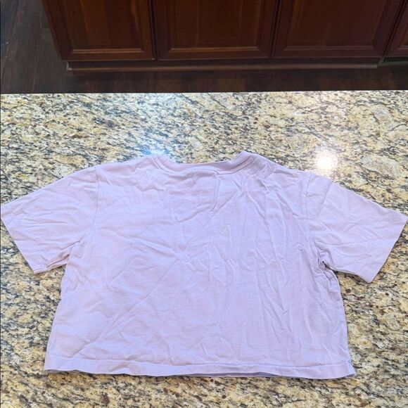 Adidas Pastel Purple Crop Top with Multicolor Logo - Picture 5 of 5